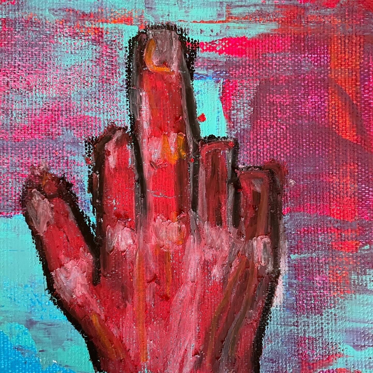 FUCK YOU | 20x20cm | gerahmt