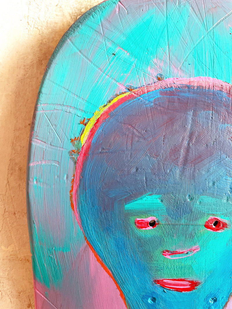 BALLON HUNTER | Mixed Media | Handpainted Skatedeck