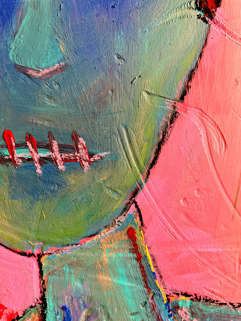 GOT A SCREW IN MY HEAD | Mixed Media | Handpainted Skatedeck