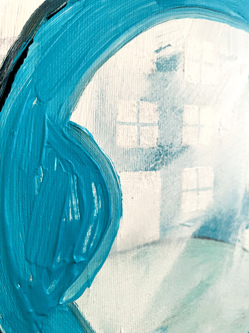 BEHIND THE MACHINE | Acryl auf Leinwand | 50x50cm