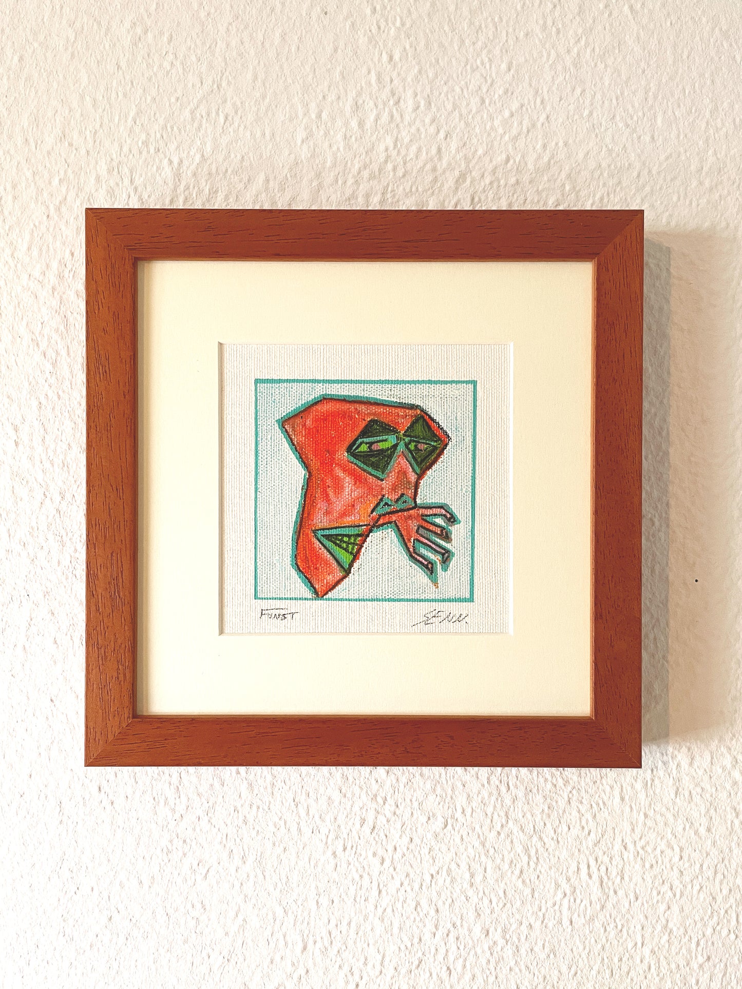 TIRED | 13x13cm | gerahmt