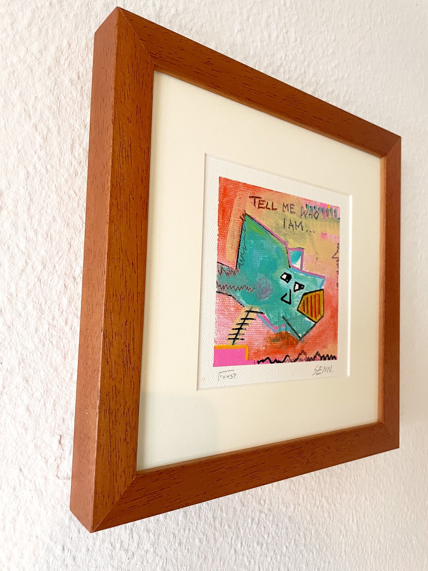 WHO | 13x13cm | gerahmt