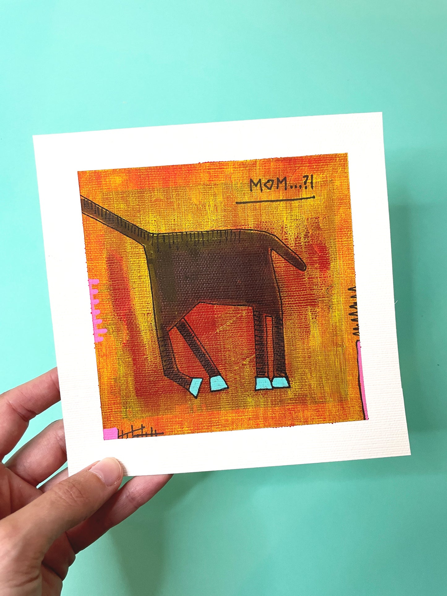 MOM?! - PART 2 | 16x16cm | gerahmt