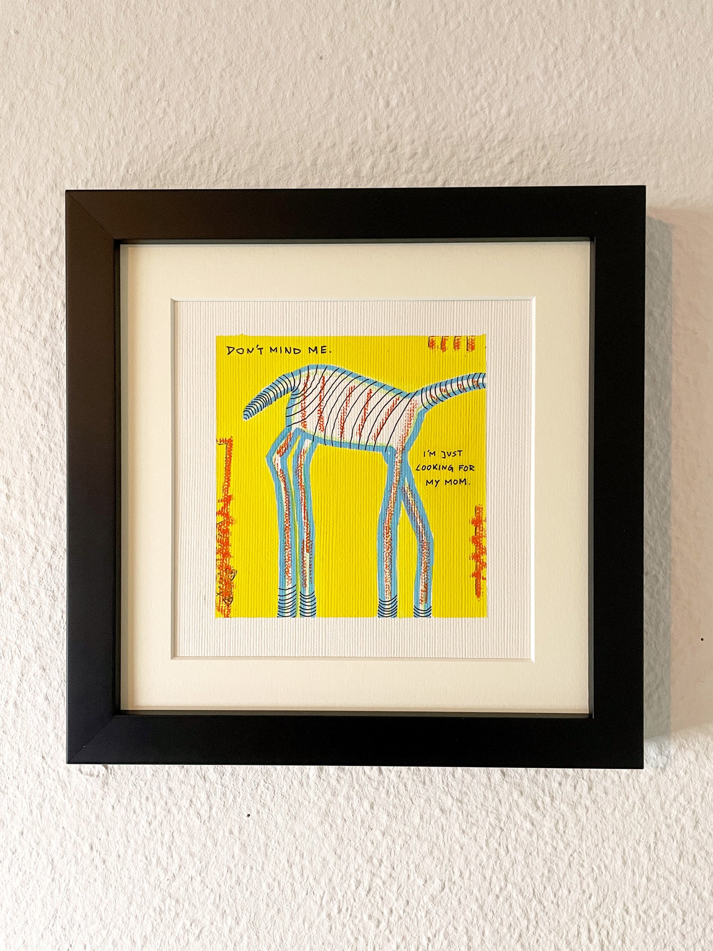 MOM?! | 16x16cm | gerahmt