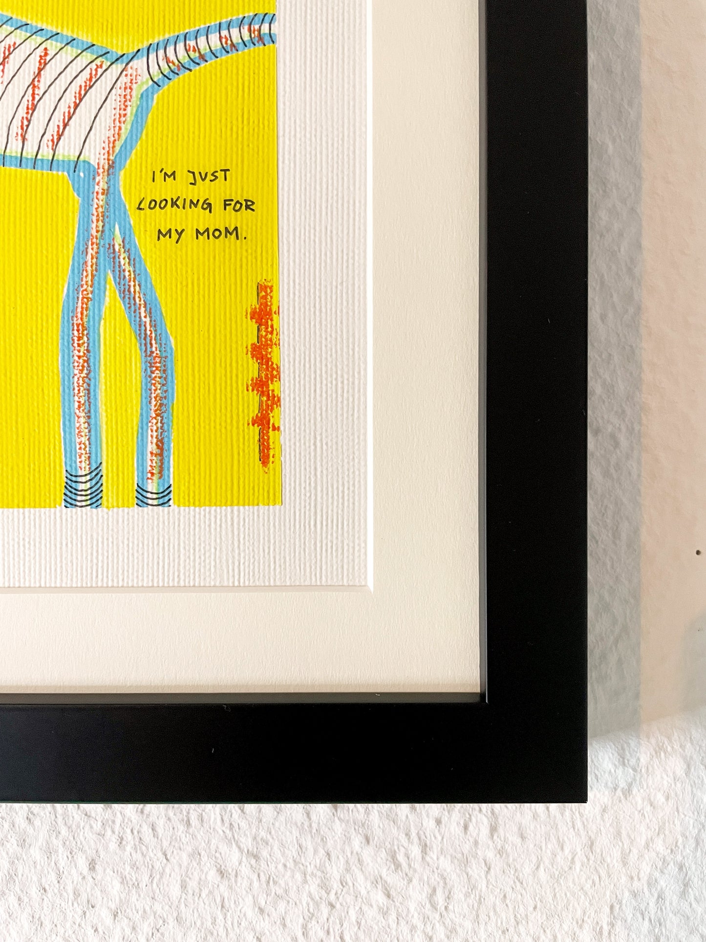 MOM?! | 16x16cm | gerahmt