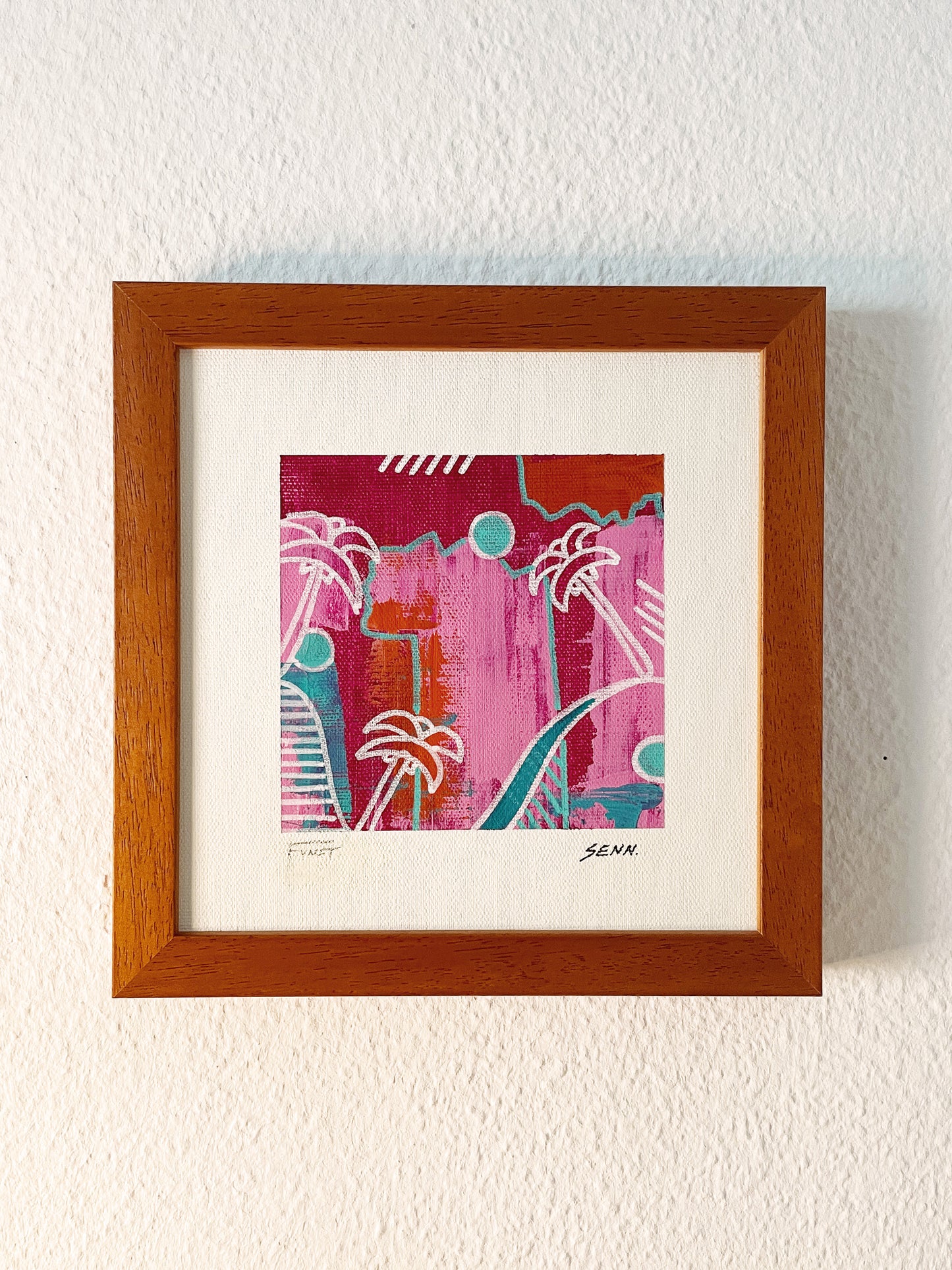 PALMTREES 1 | 20x20cm | gerahmt
