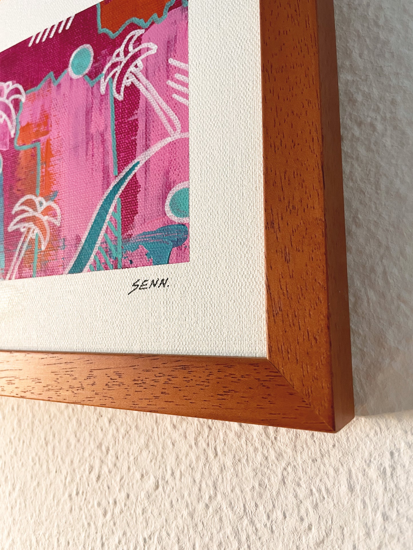 PALMTREES 1 | 20x20cm | gerahmt