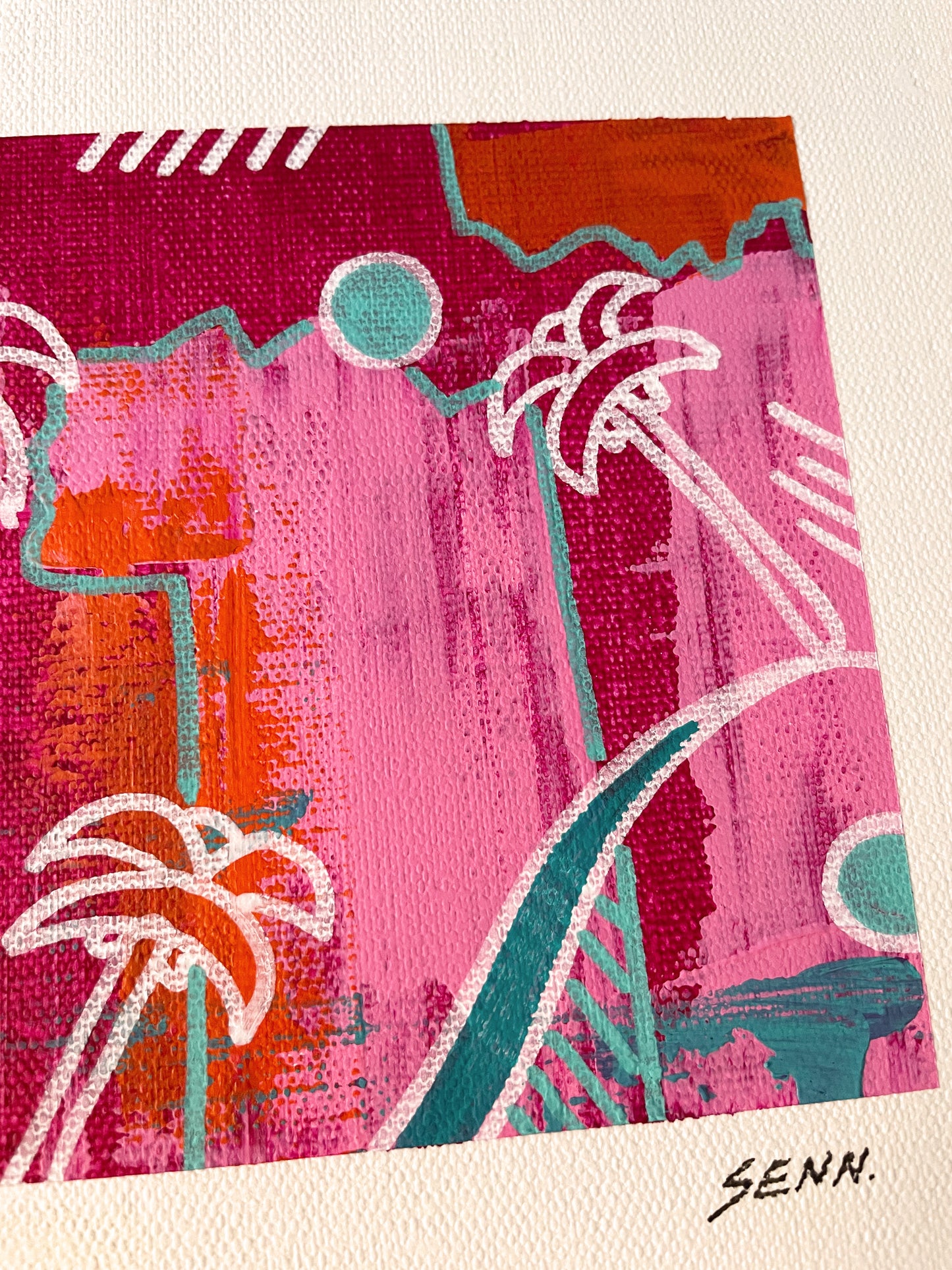 PALMTREES 1 | 20x20cm | gerahmt
