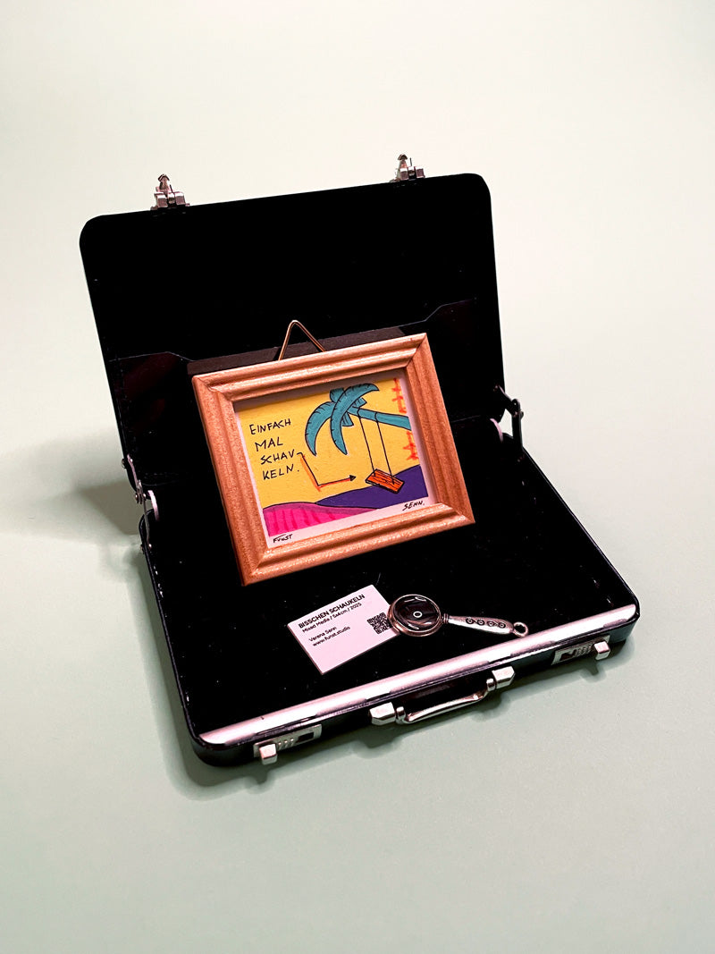 BISSCHEN SCHAUKELN | 5x4cm | Miniatur-Kunstwerk
