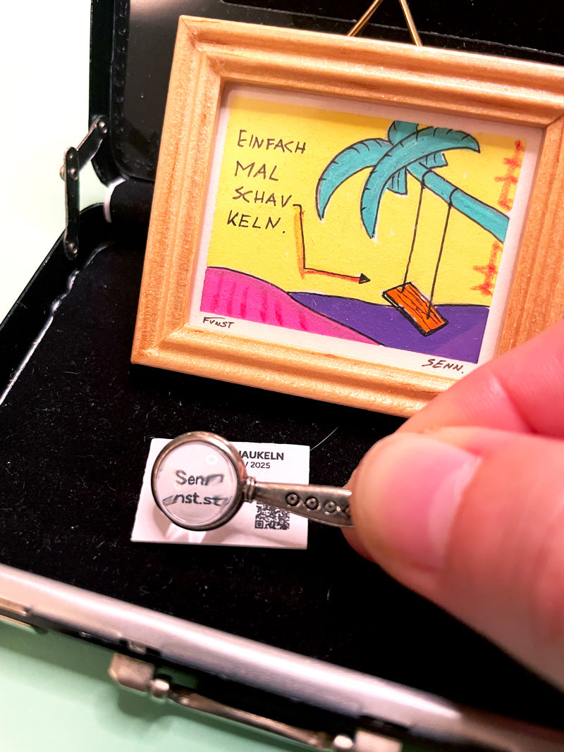 BISSCHEN SCHAUKELN | 5x4cm | Miniatur-Kunstwerk