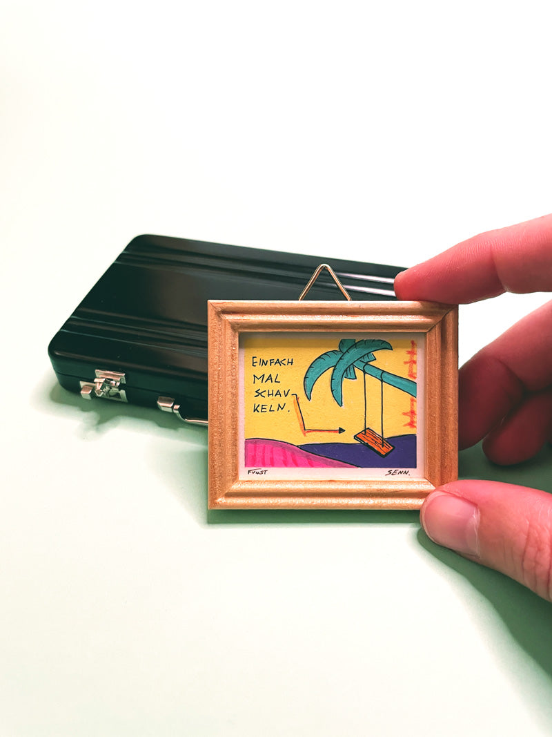 BISSCHEN SCHAUKELN | 5x4cm | Miniatur-Kunstwerk