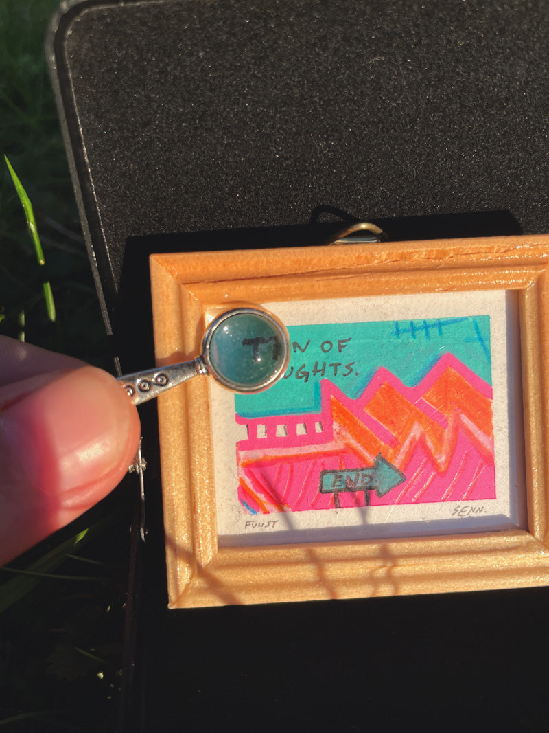 TRAIN OF THOUGHTS | 5x4cm | Miniatur-Kunstwerk
