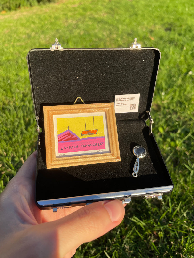 EINFACH SCHAUKELN | 5x4cm | Miniatur-Kunstwerk