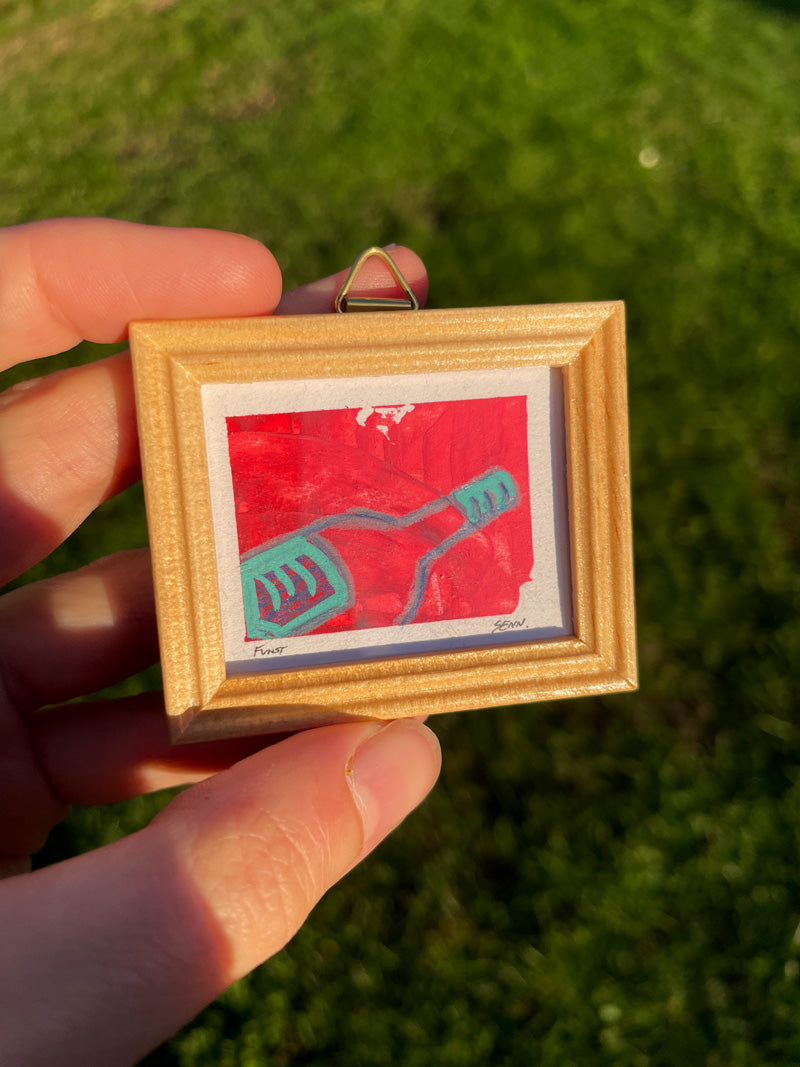 WEINPROBE | 5x4cm | Miniatur-Kunstwerk