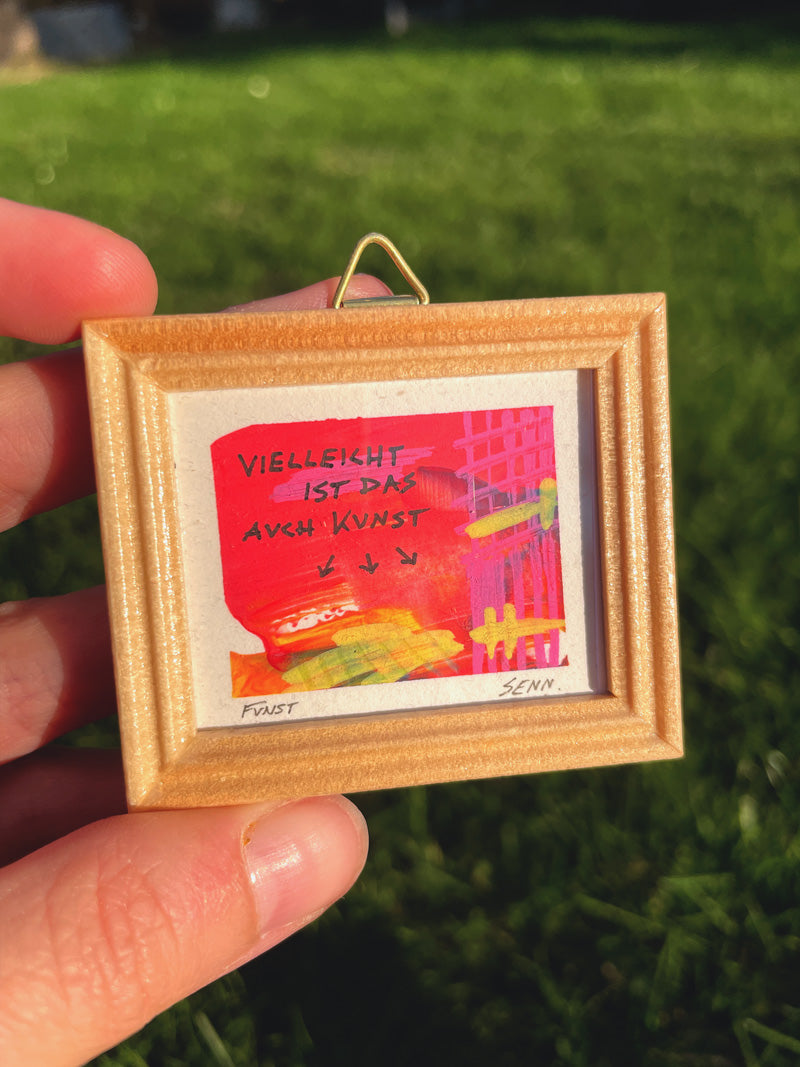 AUCH KUNST | 5x4cm | Miniatur-Kunstwerk