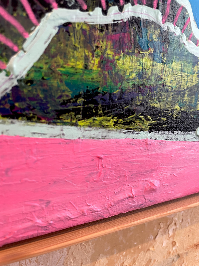 MOUNTAIN AT MY GATES | Acryl auf Leinwand | 80x40cm