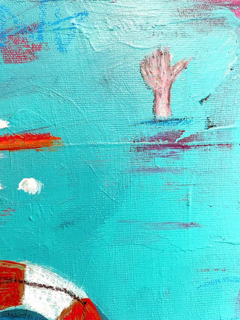 PASST SCHON | Mixed Media auf Leinwand | 30x30cm