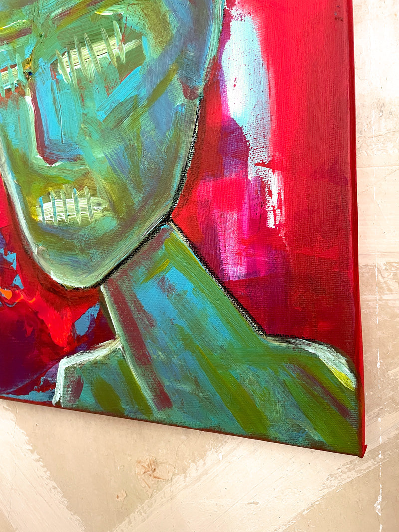 DEAD TALK | Mixed Media auf Leinwand | 30x40cm