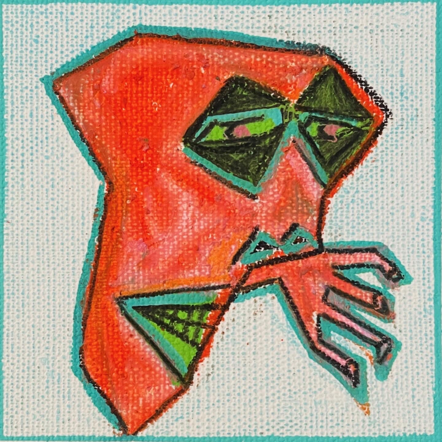TIRED | 13x13cm | gerahmt