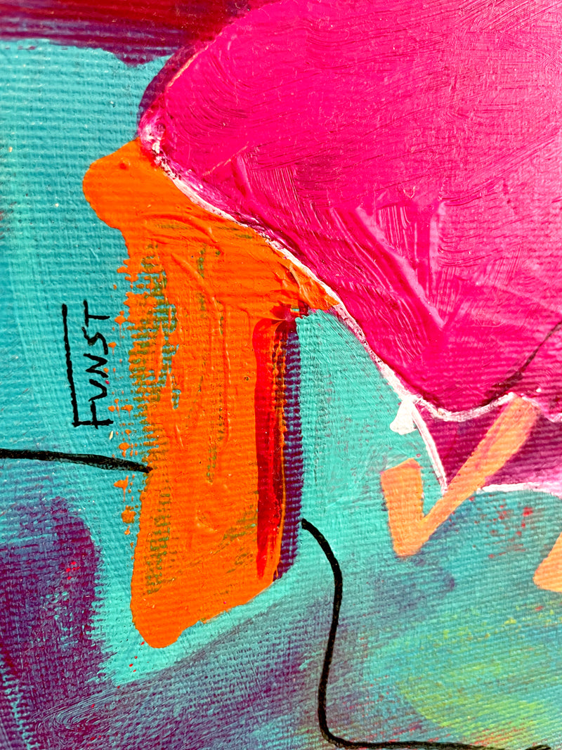 UNBEKANNT BEZOGEN | Acryl auf Leinwand | 50x50cm