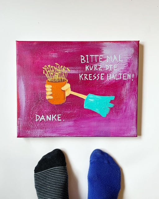 KRESSE | Acryl auf Leinwand | 30x24cm