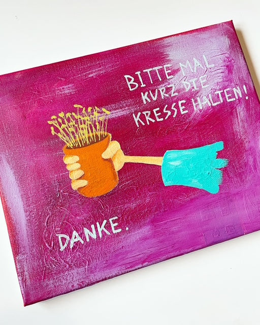 KRESSE | Acryl auf Leinwand | 30x24cm