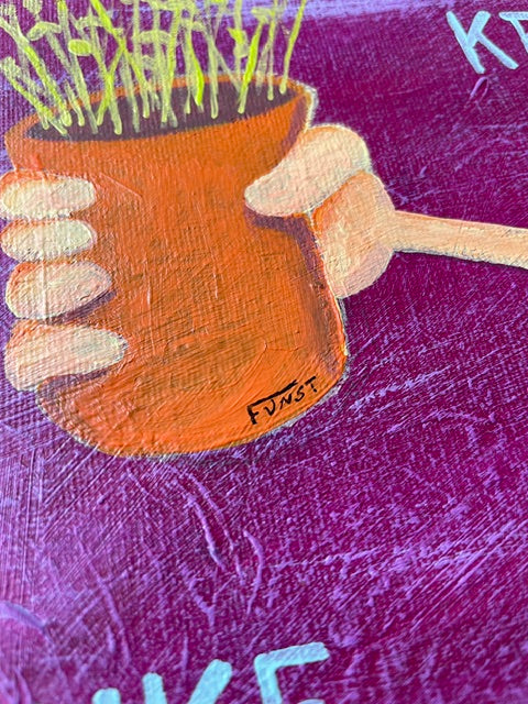 KRESSE | Acryl auf Leinwand | 30x24cm