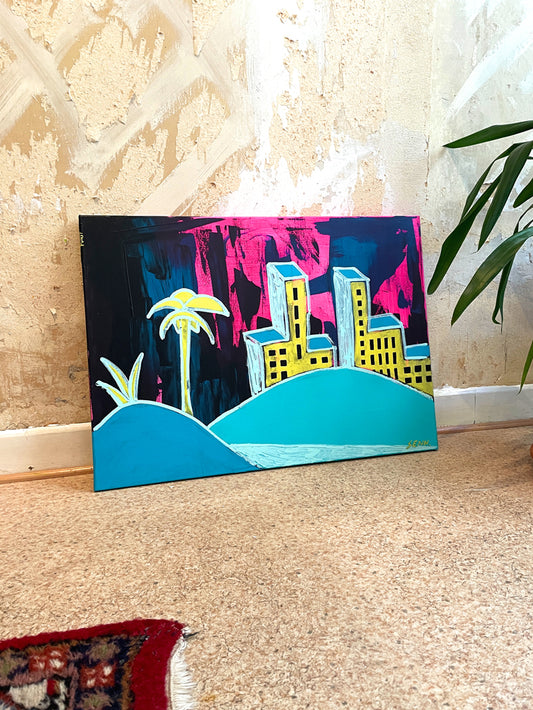 MIAMI TWICE | Acryl auf Leinwand | 70x50cm