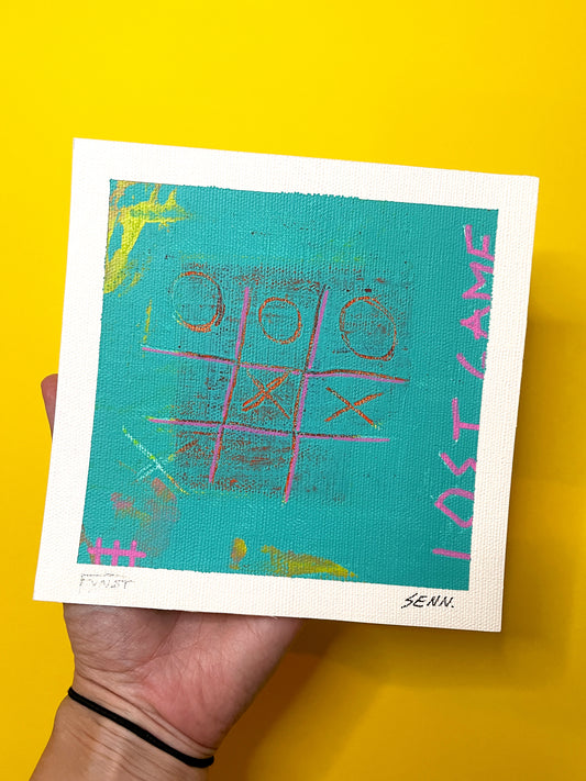 LOST GAME | 16x16cm | gerahmt