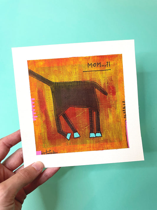 MOM?! - PART 2 | 16x16cm | gerahmt
