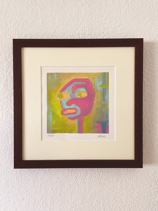 ANXIETY | 20x20cm | gerahmt