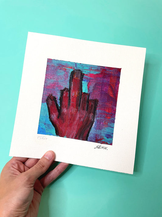 FUCK YOU | 20x20cm | gerahmt