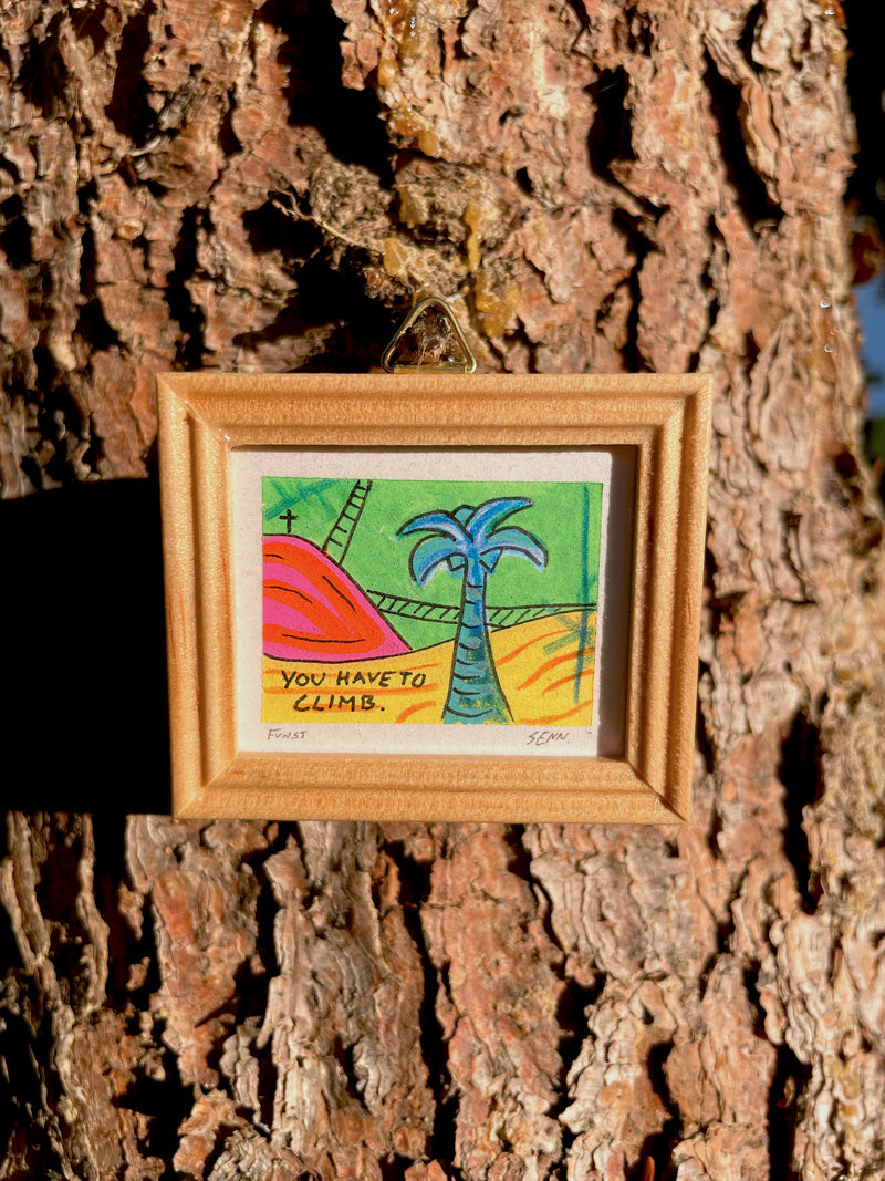 CLIMB | 5x4cm | Miniatur-Kunstwerk