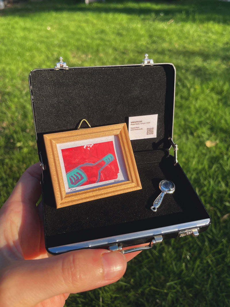 WEINPROBE | 5x4cm | Miniatur-Kunstwerk