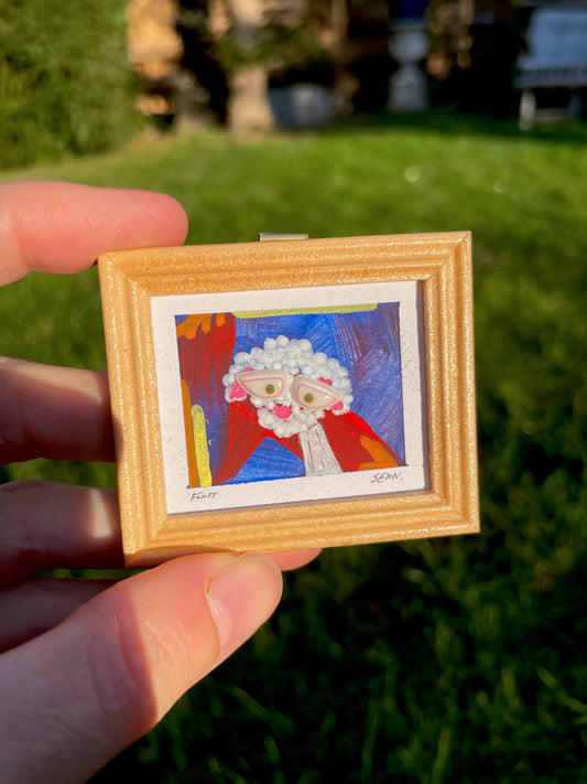 N SCHAF | 5x4cm | Miniatur-Kunstwerk