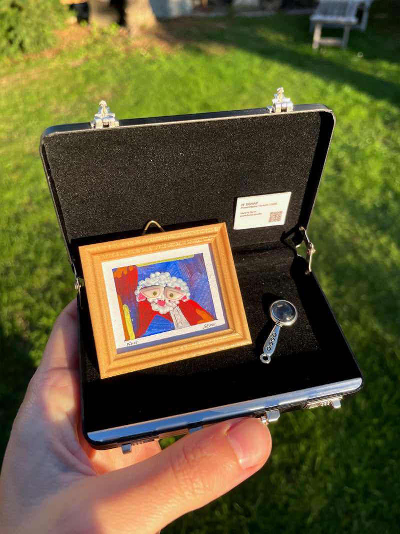 N SCHAF | 5x4cm | Miniatur-Kunstwerk