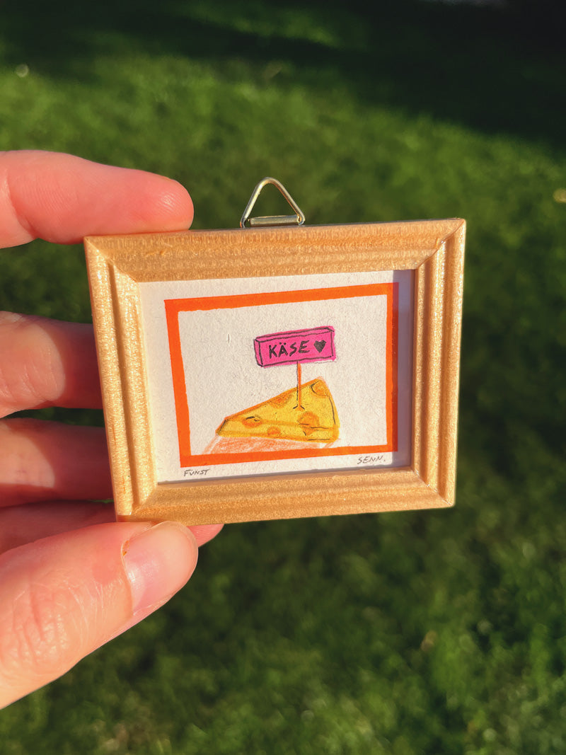 KÄSE | 5x4cm | Miniatur-Kunstwerk