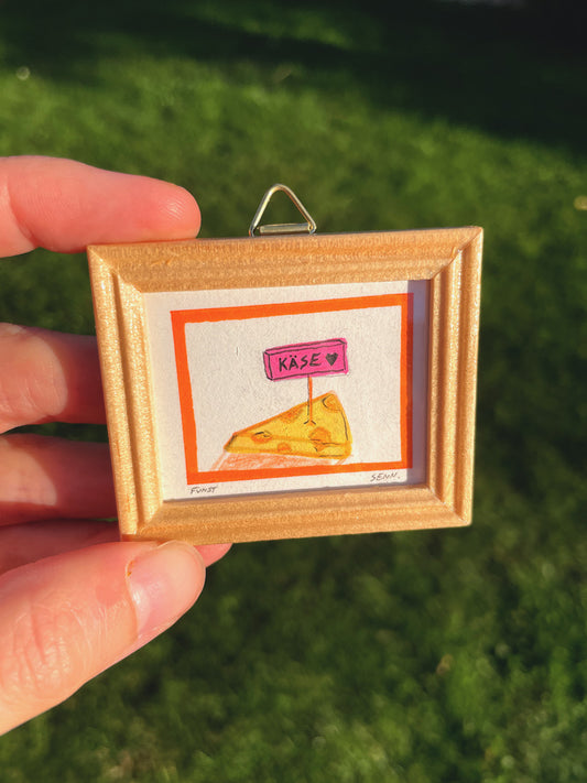 KÄSE | 5x4cm | Miniatur-Kunstwerk
