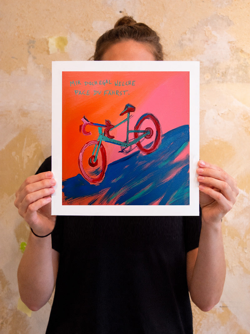 MIR DOCH EGAL WELCHE PACE DU FÄHRST | limitierter Fine Art Print